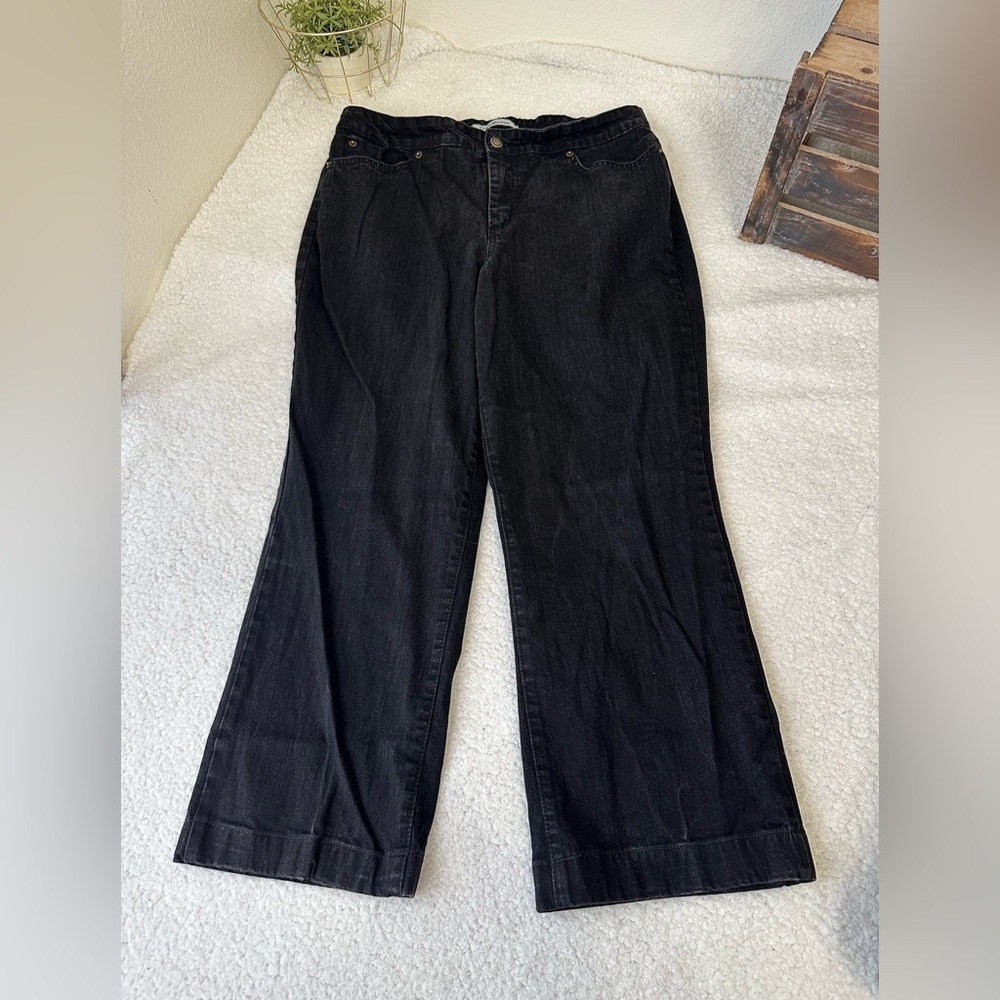 Croft & Barrow slightly faded black jeans